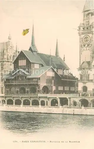 AK / Ansichtskarte Exposition_Universelle_Paris_1900 Pavillon de la Norwege 