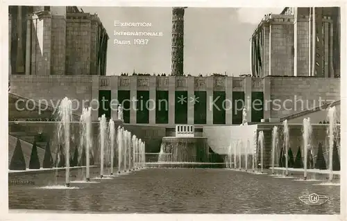 AK / Ansichtskarte Exposition_Internationale_Paris_1937 LES BASSINS ET FONTAINES 