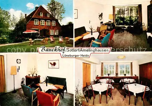 AK / Ansichtskarte Sottorf Bauckhof Innenansichten Anfahrt Sottorf