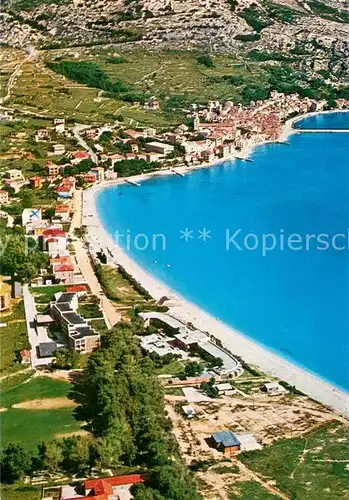 AK / Ansichtskarte Baska_Otok_Krk Fliegeraufnahme Strand Baska_Otok_Krk