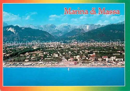 AK / Ansichtskarte Marina_di_Massa_IT Fliegeraufnahme Panorama 