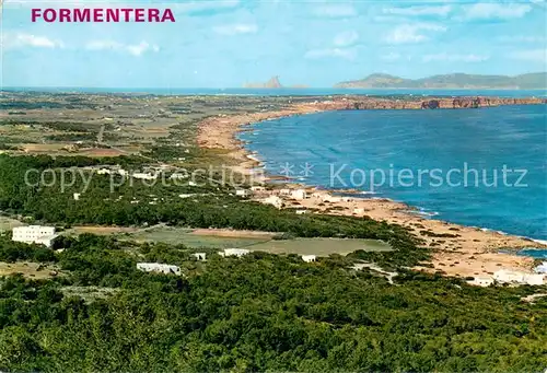 AK / Ansichtskarte Formentera Kuestenansicht Vedra island und Ibiza Kueste Formentera