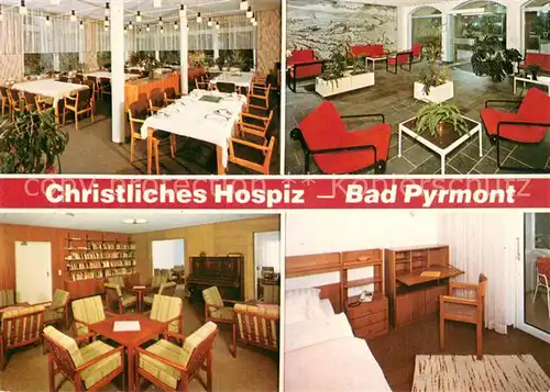 AK / Ansichtskarte Bad_Pyrmont Christliches Hospiz Teilansichten Innen Bad_Pyrmont