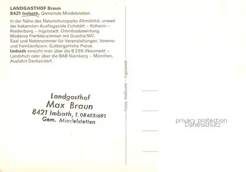 AK / Ansichtskarte Imbath Landgasthof Braun Innenansichten Imbath