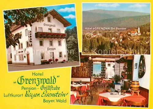 AK / Ansichtskarte Bayerisch_Eisenstein Hotel Grenzwald Pension Teilansichten Bayerisch_Eisenstein