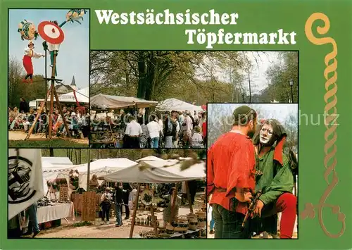 AK / Ansichtskarte Crimmitschau Westsaechsischer Toepfermarkt Crimmitschau