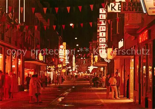 AK / Ansichtskarte Wilhelmshaven Marktstrasse bei Nacht Wilhelmshaven