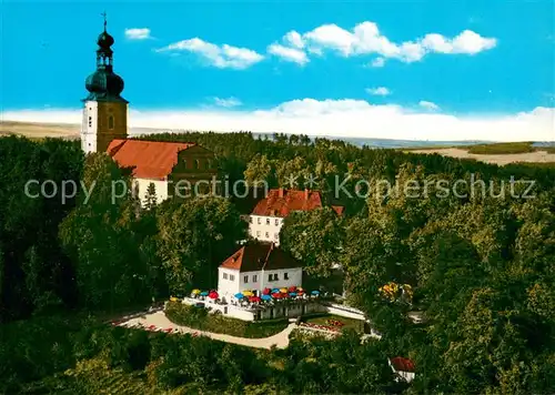 AK / Ansichtskarte Amberg_Oberpfalz Wallfahrtskirche Maria Hilf mit Berggasthof Amberg Oberpfalz
