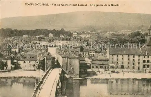 AK / Ansichtskarte Pont a Mousson_54 Vue du Quartier Saint Laurent Rive gauche de la Moselle 