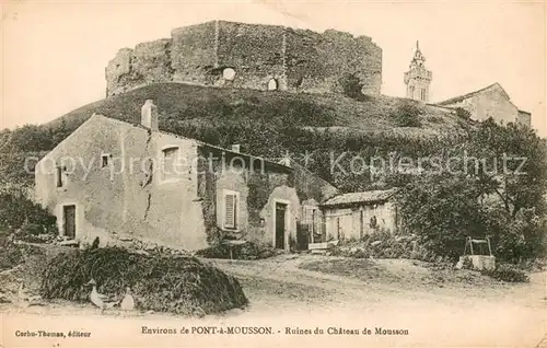 AK / Ansichtskarte Pont a Mousson_54 Ruines du Chateau de Mousson 
