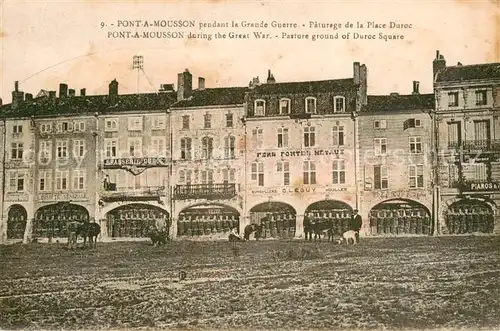 AK / Ansichtskarte Pont a Mousson_54 Pendant la Grande Guerre Paturage de la Place Duroc 