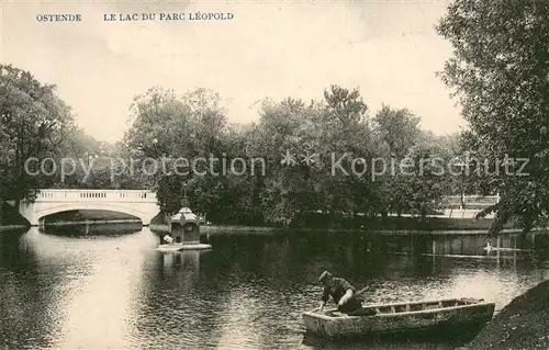 AK / Ansichtskarte Ostende_Oostende Le Lac du Parc Leopold 