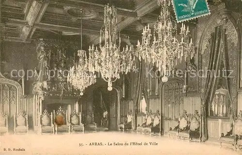 AK / Ansichtskarte Arras_Pas de Calais_62 Le Salon de lHotel de Ville 