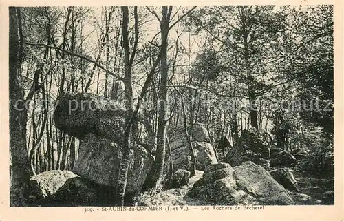 AK / Ansichtskarte St Aubin du Cormier Les Rochers de Becherel 