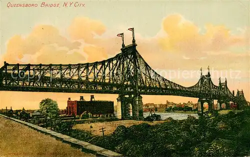 AK / Ansichtskarte New_York_City Queensboro Bridge New_York_City