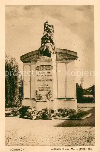 AK / Ansichtskarte Longuyon_54 Monument aux Morts 1914 18 