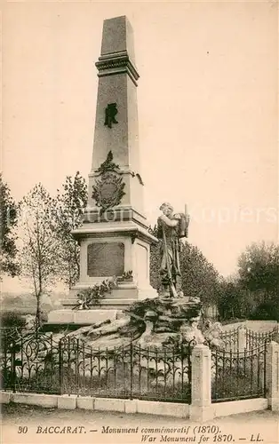 AK / Ansichtskarte Baccarat_54 Monument commemoratif 