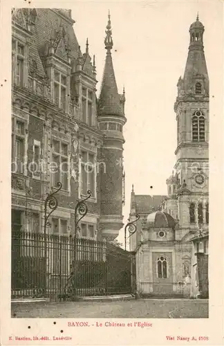 AK / Ansichtskarte Bayon_54 Le Chateau et l Eglise 