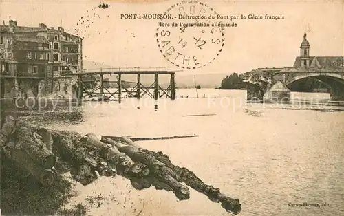 AK / Ansichtskarte Pont a Mousson_54 Destruction du Pont par le Genie francais lors de loccupation allemande 