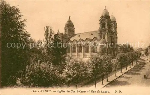 AK / Ansichtskarte Nancy_54 Eglise du Sacre Coeur et Rue de Laxou 