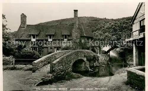 AK / Ansichtskarte Minehead_West_Somerset The Packhorse Bridge Allerford 