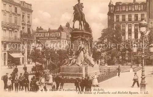 AK / Ansichtskarte Lille_59 La Statue de Faidherbe et la Place Richebe 