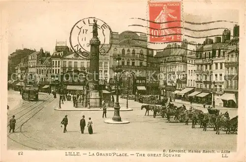 AK / Ansichtskarte Lille_59 La Grand Place 
