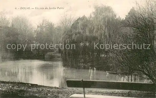 AK / Ansichtskarte Douai_59 Un coin du Jardin Public 