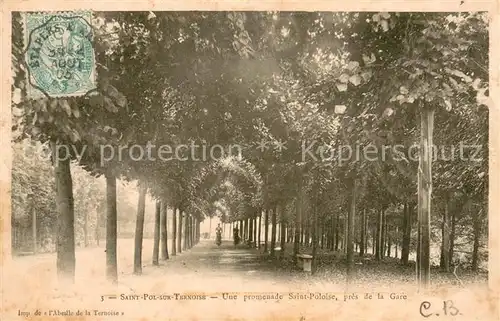 AK / Ansichtskarte Saint Pol sur Ternoise Une promenade Salat Poloise pres de la Gare Saint Pol sur Ternoise