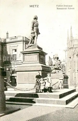 AK / Ansichtskarte Metz_Moselle Fabert Denkmal Metz_Moselle