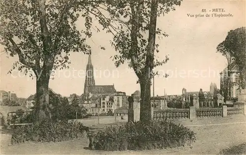 AK / Ansichtskarte Metz_Moselle Vue prise de l Esplanade Metz_Moselle