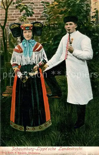 AK / Ansichtskarte Trachten Schaumburg Lippesche 