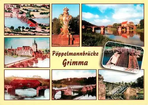 AK / Ansichtskarte Grimma Poeppelmannbruecke Grimma
