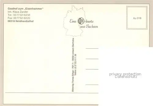 AK / Ansichtskarte Neidhardtsthal Traditionsgasthof zum Eisenhammer Restaurant Neidhardtsthal