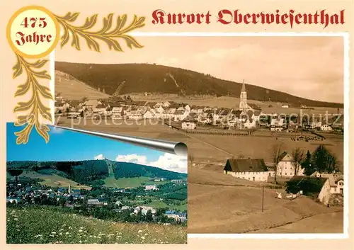 AK / Ansichtskarte Oberwiesenthal_Erzgebirge Teilansicht mit Fichtelberg heute und um 1930 Oberwiesenthal Erzgebirge