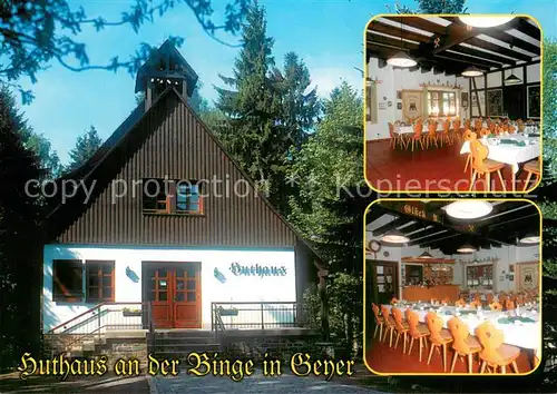 AK / Ansichtskarte Geyer Huthaus an der Binge Restaurant Festsaal Geyer