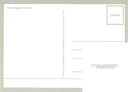 AK / Ansichtskarte Nimbschen Faehre Hoefgen Nimbschen