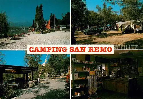AK / Ansichtskarte Torri_del_Benaco Camping San Remo Kiosk Strand Torri_del_Benaco