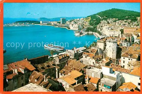 AK / Ansichtskarte Split_Spalato Panorama Bucht Hafen Split_Spalato