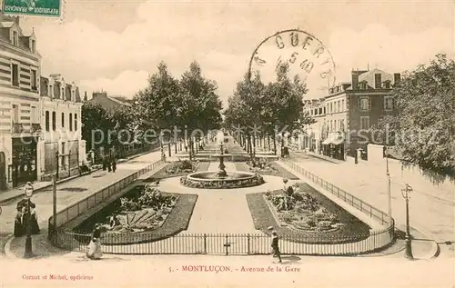 AK / Ansichtskarte Montlucon_03 Avenue de la Gare 