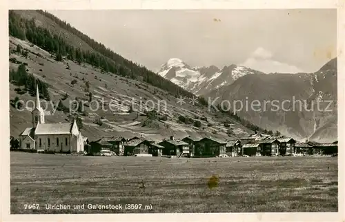 AK / Ansichtskarte Ulrichen und Galenstock Feldpost Ulrichen