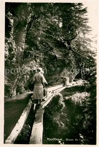 AK / Ansichtskarte Montana_VS Bisse de Luton Montana_VS