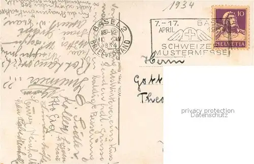 AK / Ansichtskarte Basel_BS Schweizer Mustermesse Basel_BS