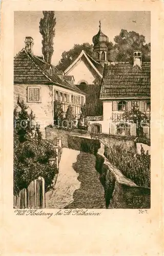 AK / Ansichtskarte Wil_SG Klosterweg bei St Katharina Wil_SG