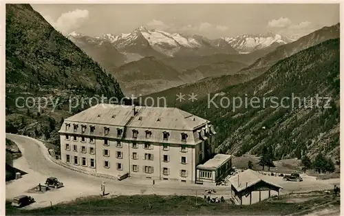 AK / Ansichtskarte Simplon_VS Simplon Passhoehe Gasthaus mit Berneralpen Simplon_VS