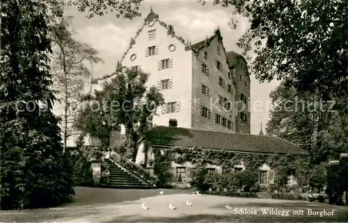AK / Ansichtskarte Wildegg_AG Schloss Wildegg mit Burghof 