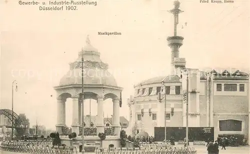 AK / Ansichtskarte Ausstellung_Industrie_Gewerbe_Kunst_Duesseldorf_1902  Musikpavillon Ausstellung_Industrie