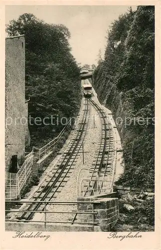 AK / Ansichtskarte Zahnradbahn Heidelberg 