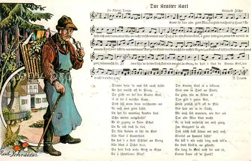 AK / Ansichtskarte Liedkarte Rud.Schneider Liedkarte