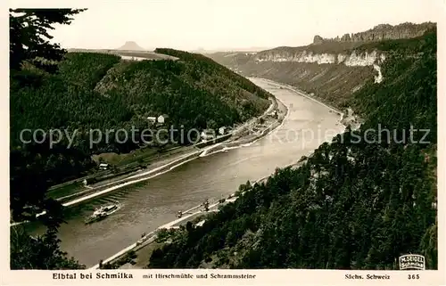 AK / Ansichtskarte Foto_Seidel_M._Schmilka_Nr. Nr. 365 Elbtal bei Schmilka Foto_Seidel